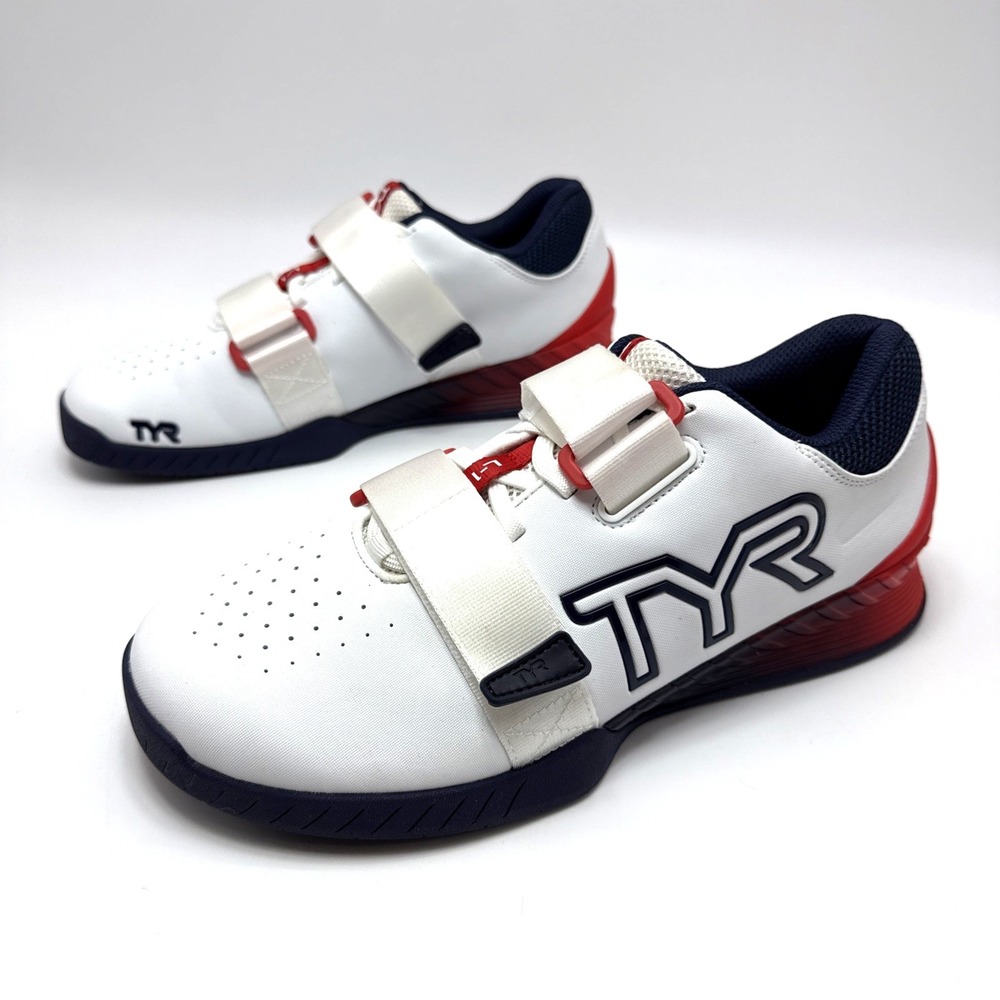 TYR L-1 Lifter Shoes Mens Size 9.5 Womens 11 Red White Blue Weightlifting Gym